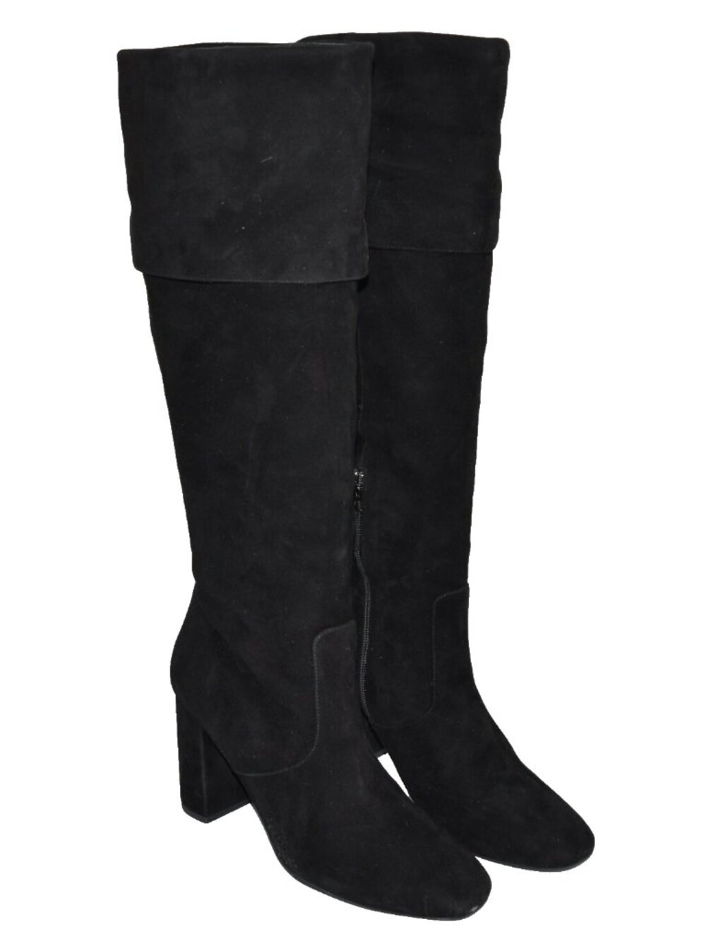 New! Cole Haan Tess Suede Cuff Boot Black Size 10 B W12148